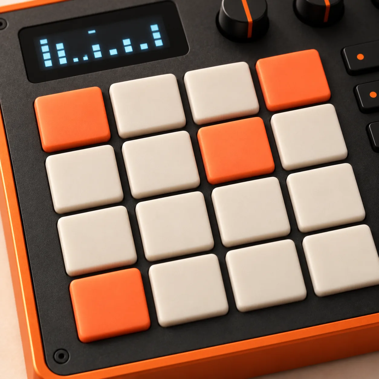 PULSE close-up of distinctive physical controls