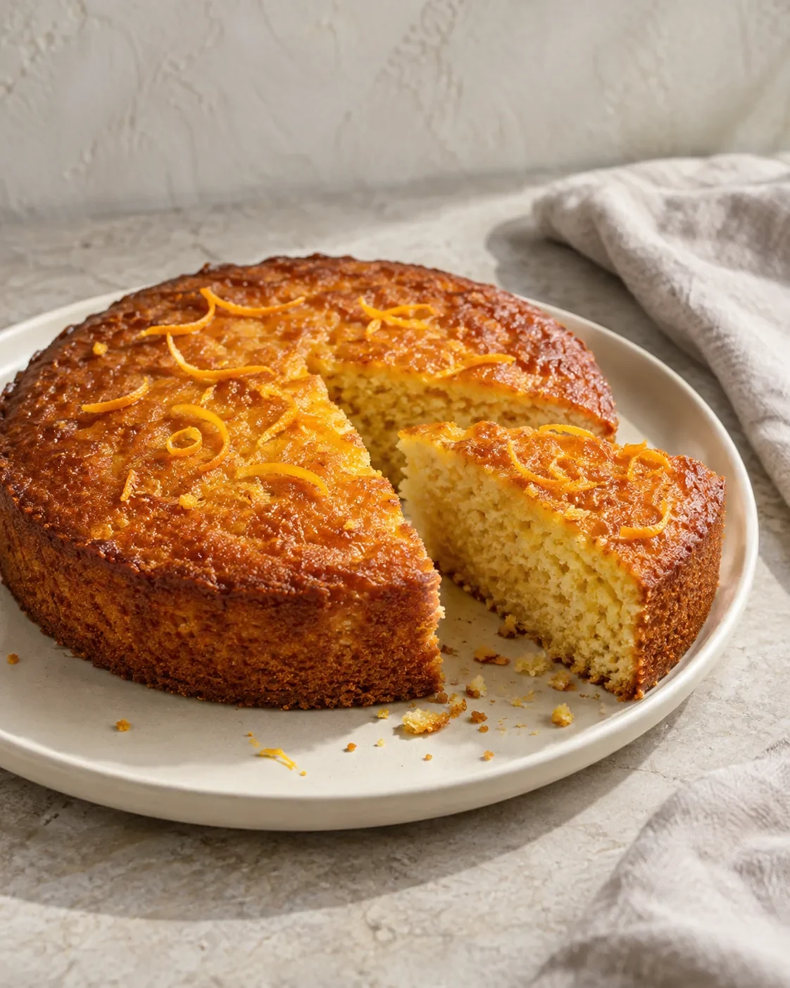 Orange Olive Oil Cake, a finished MESA recipe
