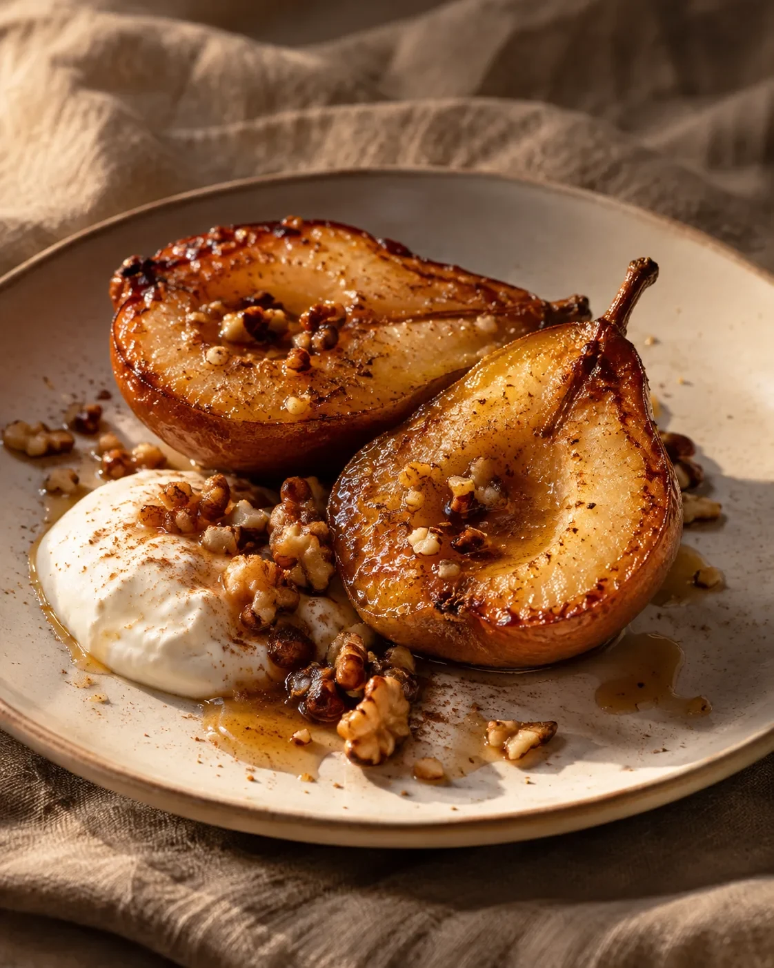 Honey-Roasted Pears, a finished MESA recipe